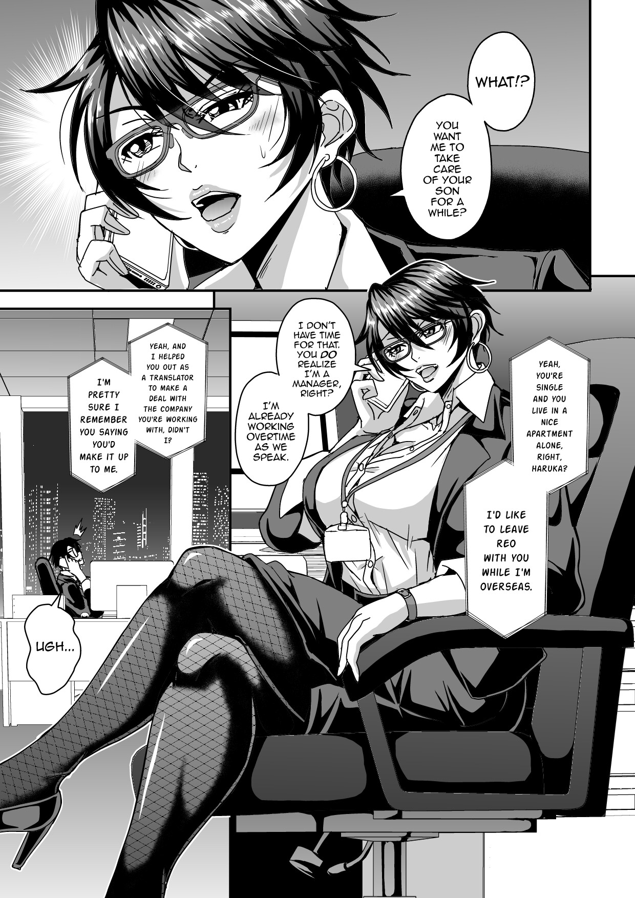 Hentai Manga Comic-A Story About a Bachelor Woman Around 40 Who is Addicted to a Relationship with a Younger Boy Who is Also a Friend's Son-Read-2